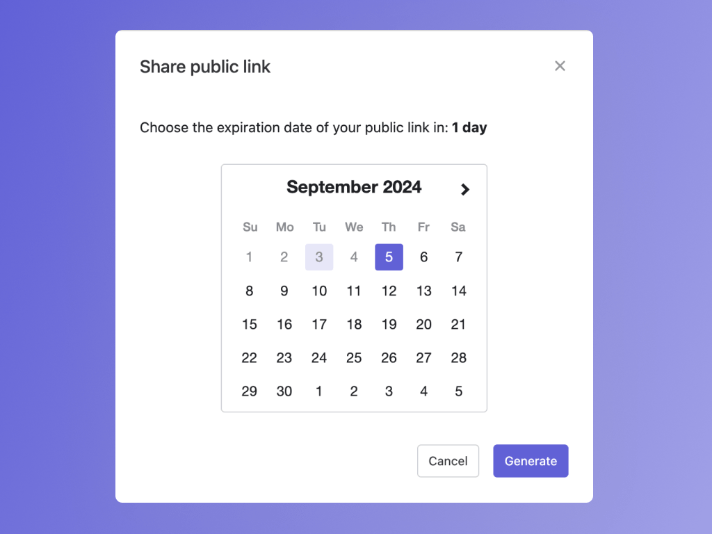 Feature 3 - Share Reports